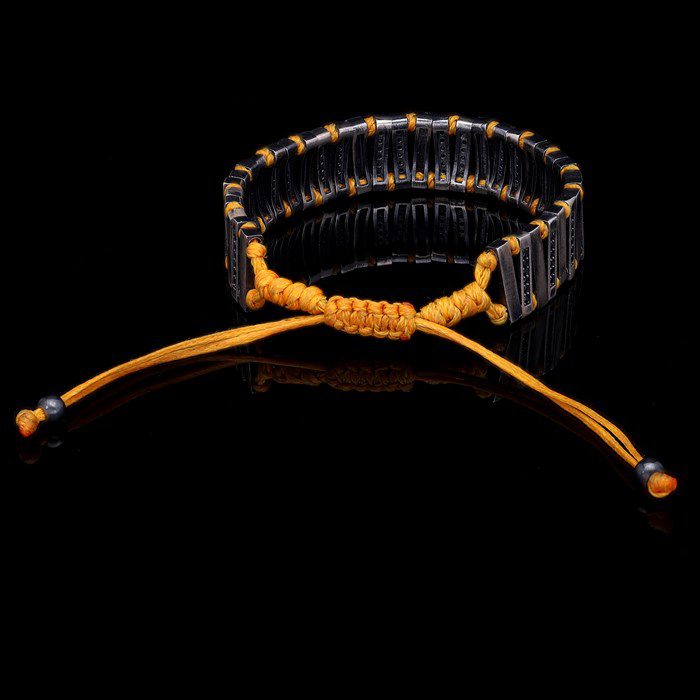 Men’s Sterling Silver Snake Knitting Rail Bracelet