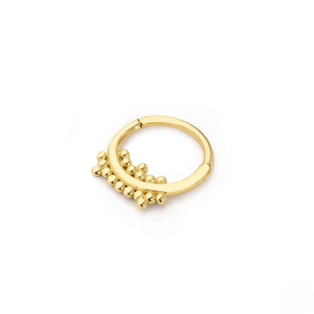14k Gold Freckled Helix Piercing