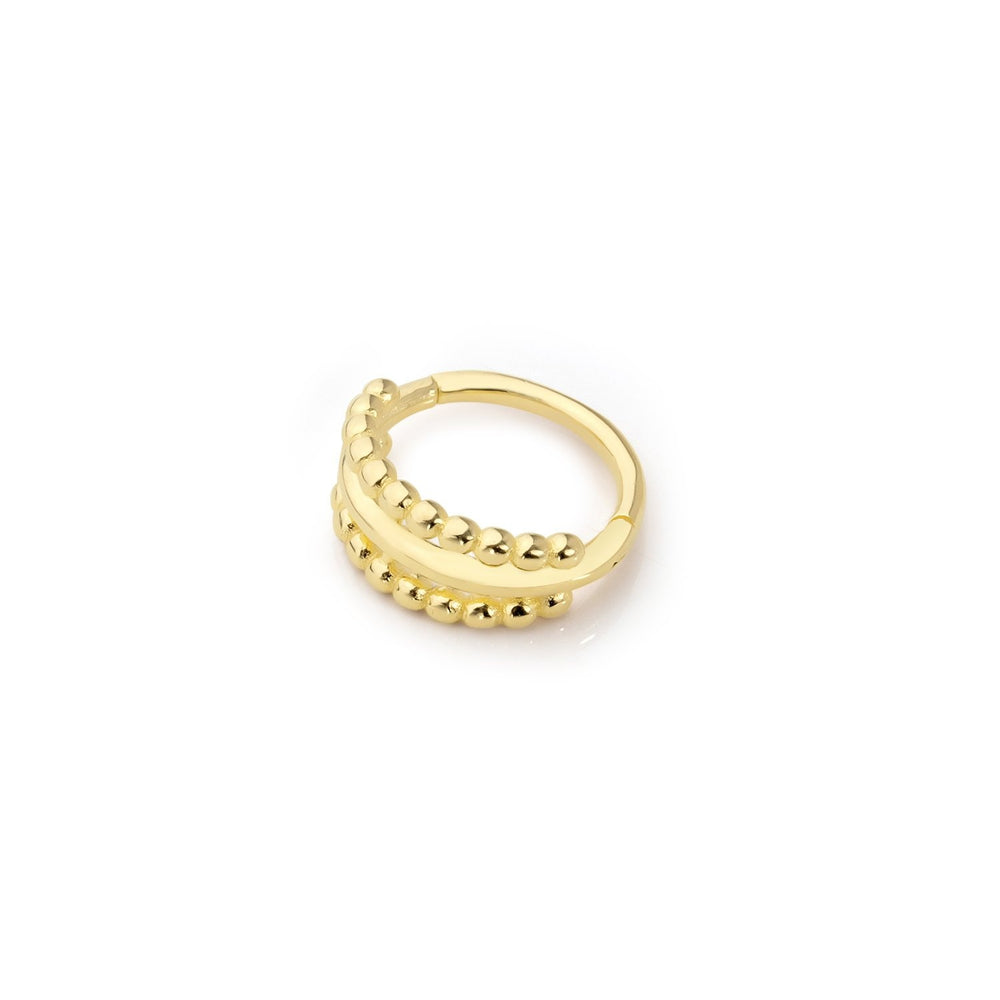 14k Gold Rows of Bubbles Helix Piercing