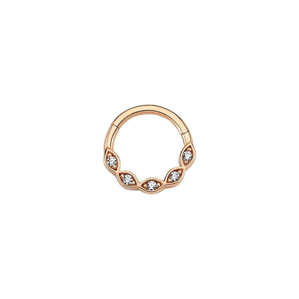 14k Gold Shuttle Helix Piercing