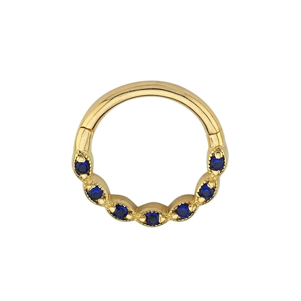 14k Gold Navy Blue Fairy Helix Piercing