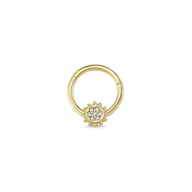 Bisou Sage Helix Piercing Front 14K main image 1