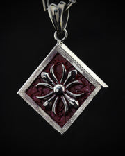 Men's Sterling Silver Necklace with Ornaments