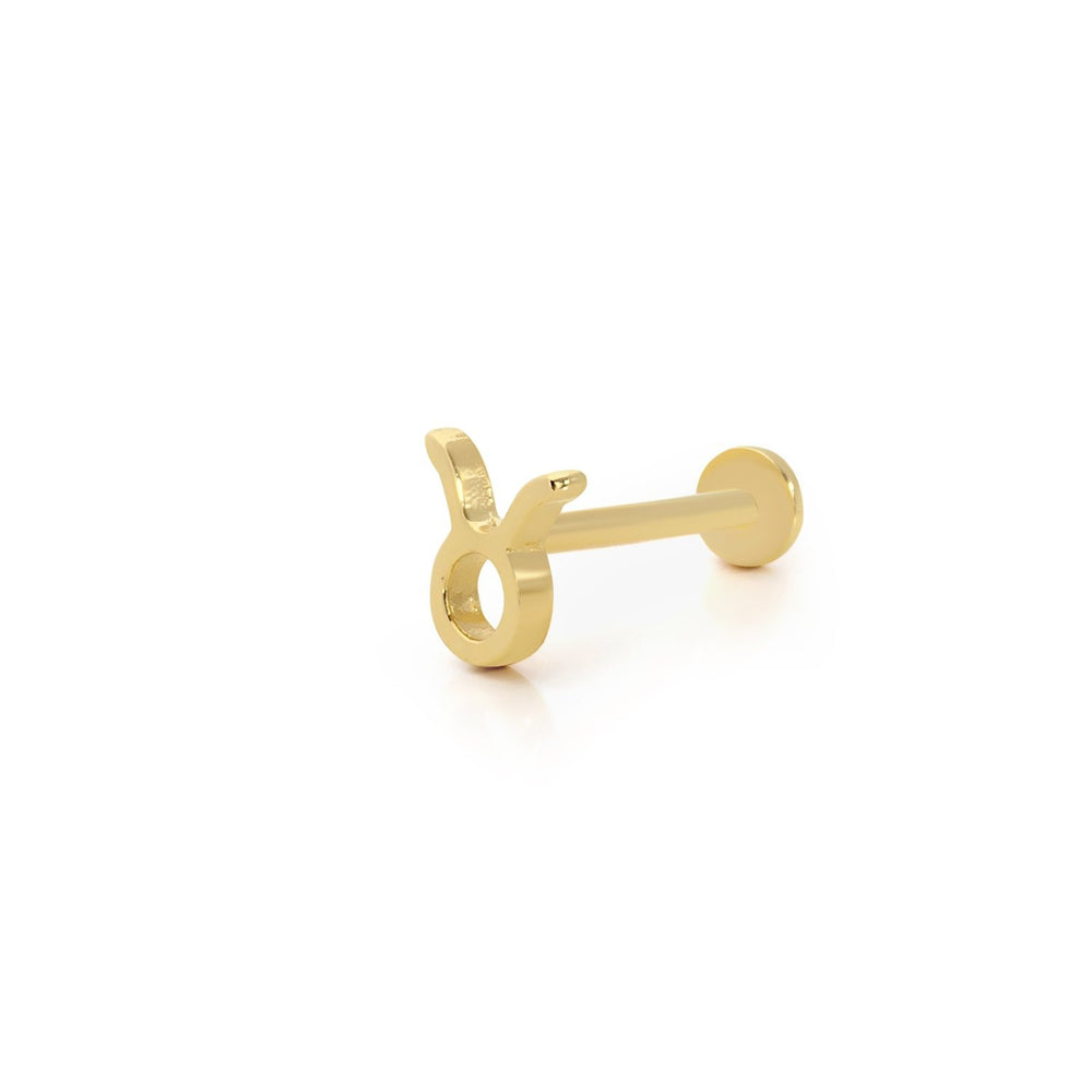14k Gold Taurus Tragus Piercing