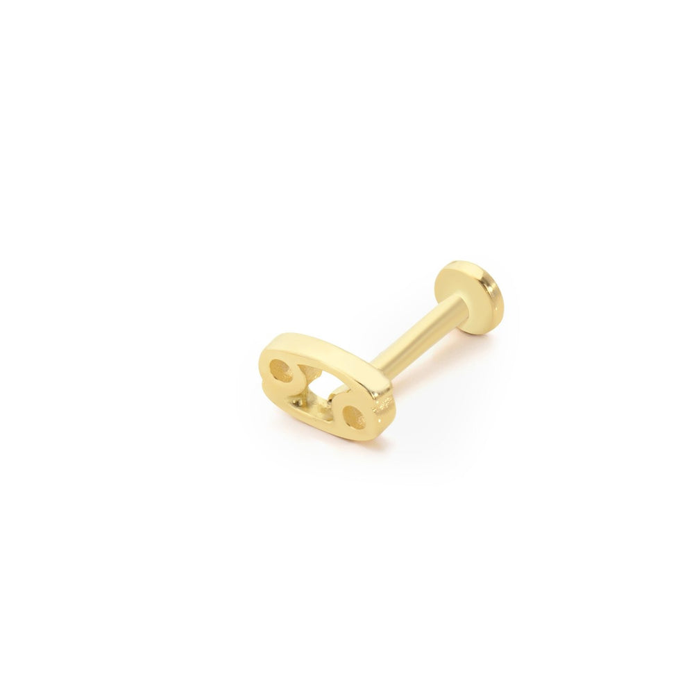 14k Gold Cancer Horoscope Tragus Piercing