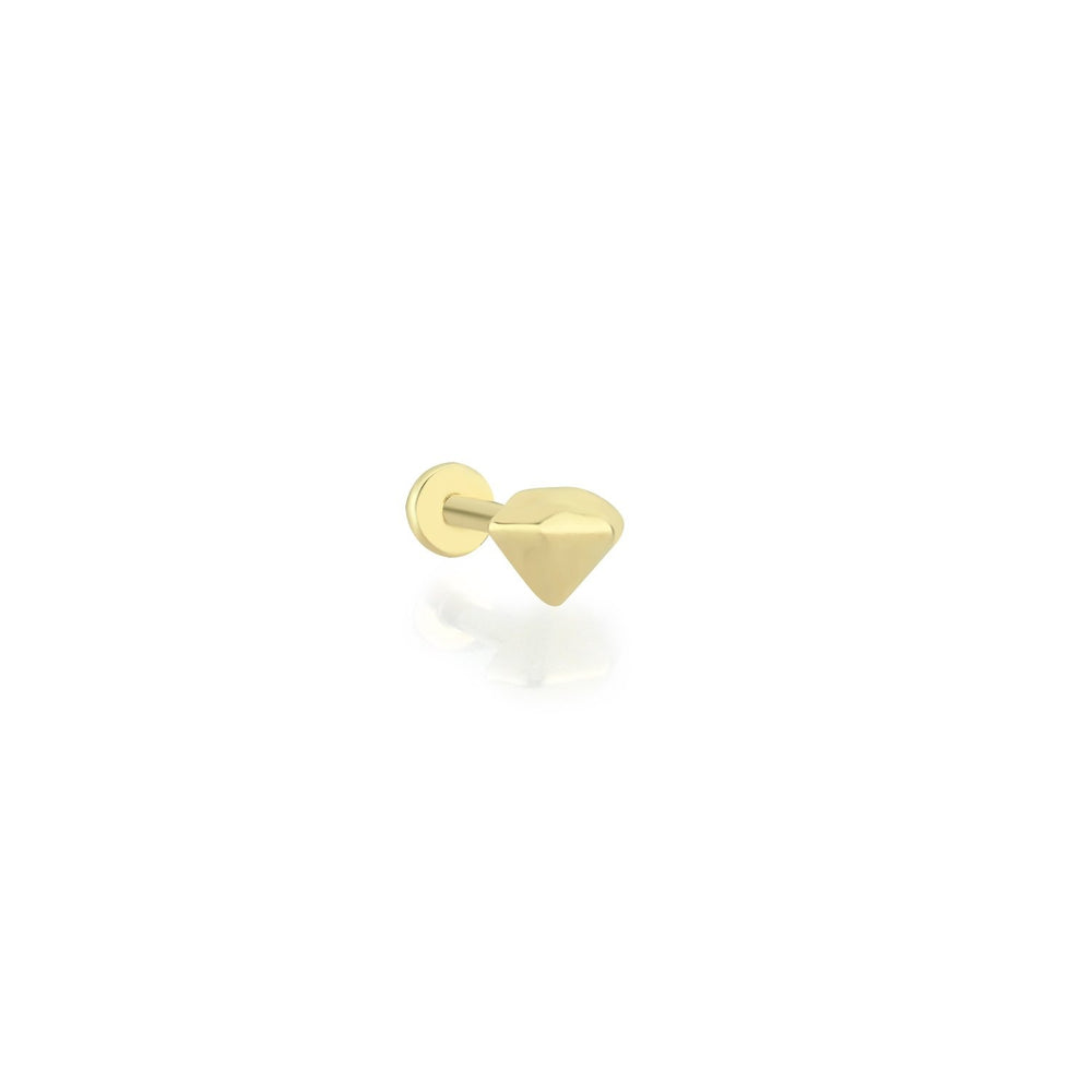 14k Gold Diomand Tragus Piercing