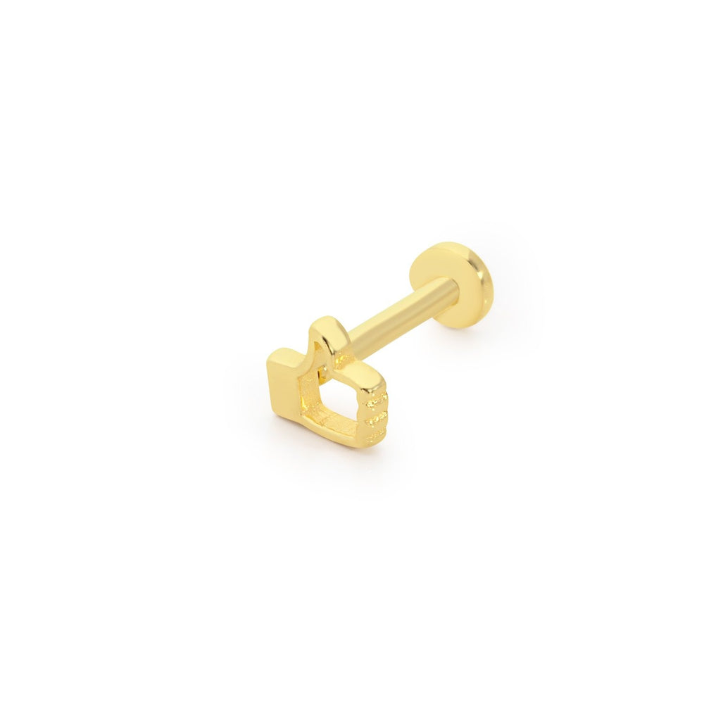 14k Gold Okey Emoji Tragus Piercing