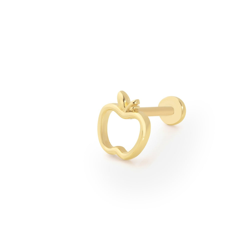 14k Gold Apple Model Tragus Piercing