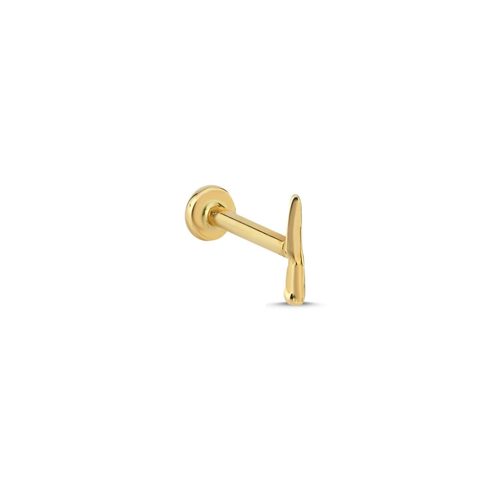 14k Gold Blade Tragus Piercing
