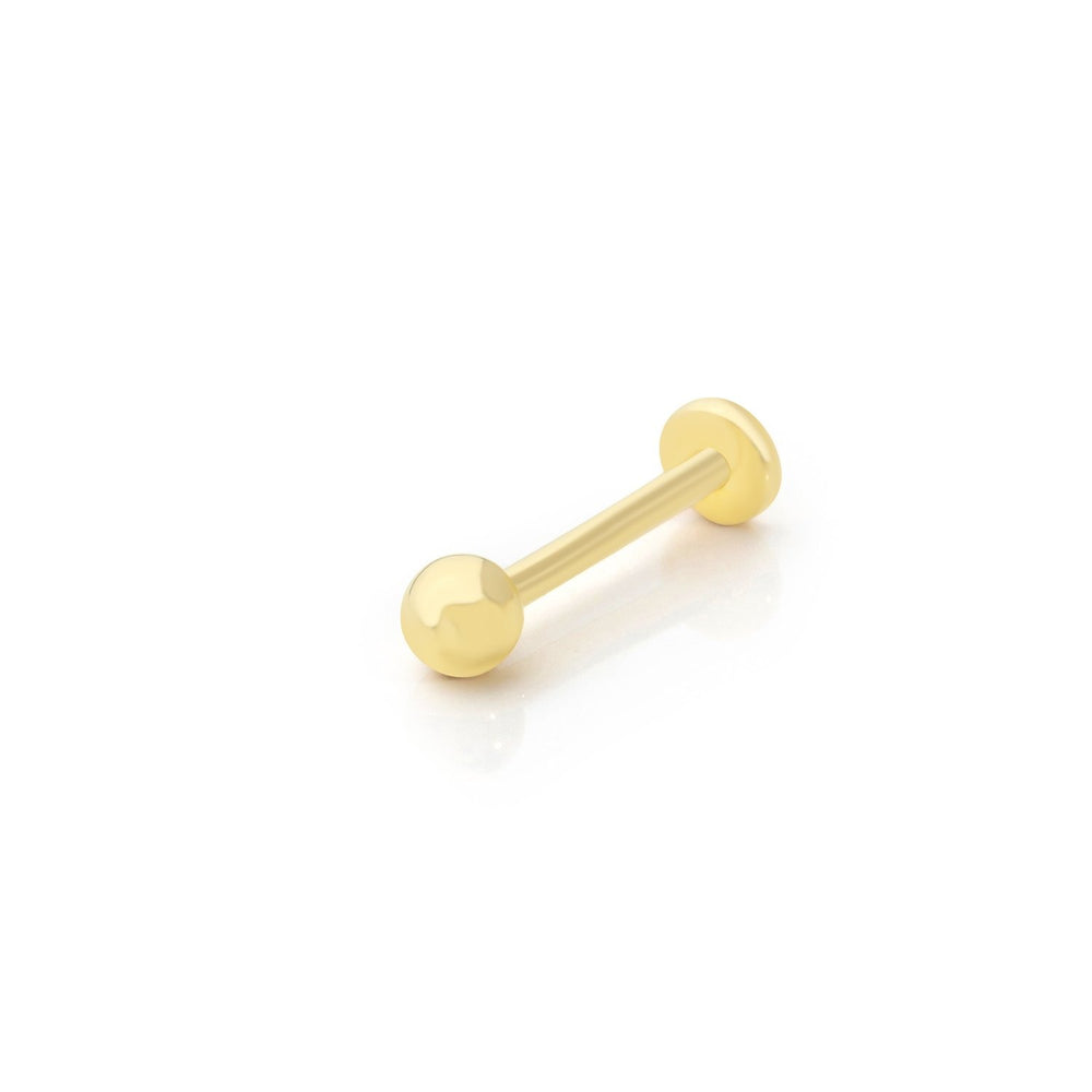 14k Gold Mini Ball Tragus Piercing