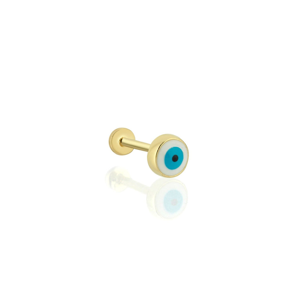 14k Gold Eye Lesser Tragus Piercing