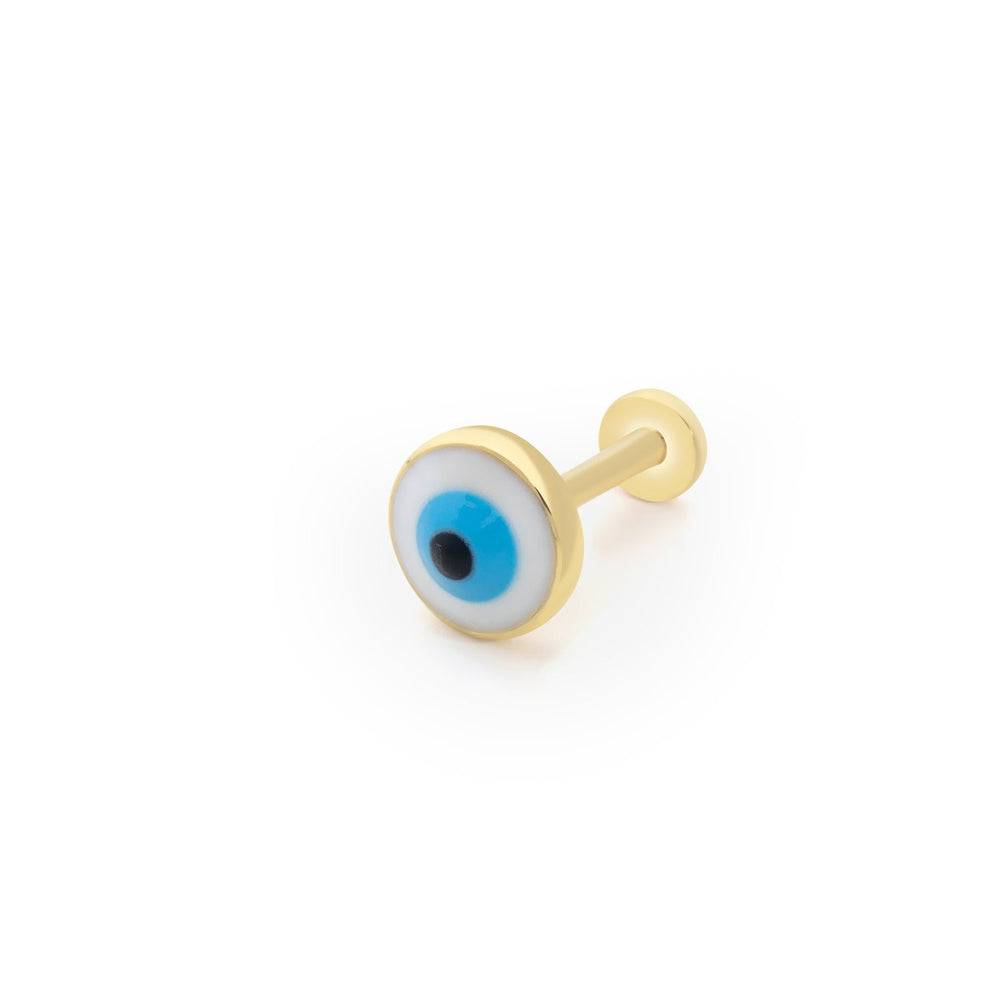 14k Gold Eye Greater Tragus Piercing