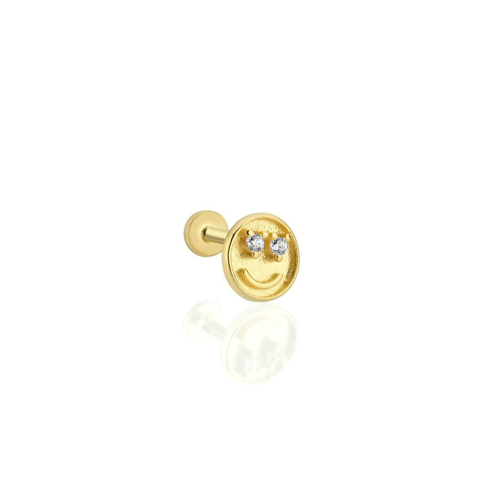 14k Gold Smile Tragus Piercing