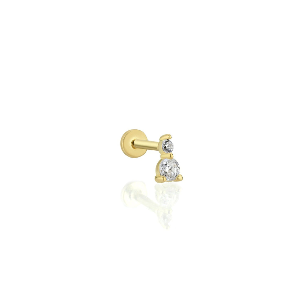14k Gold Point Tragus Piercing