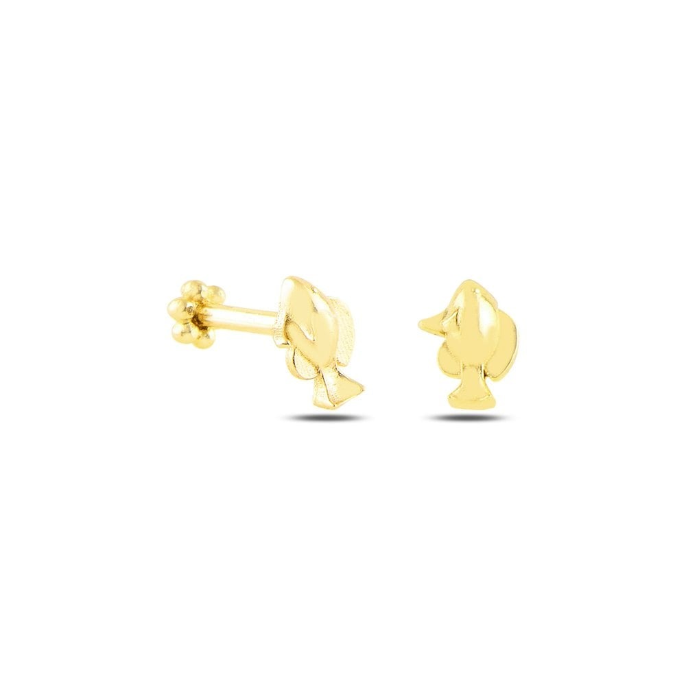 14k Gold Fish Tragus Piercing