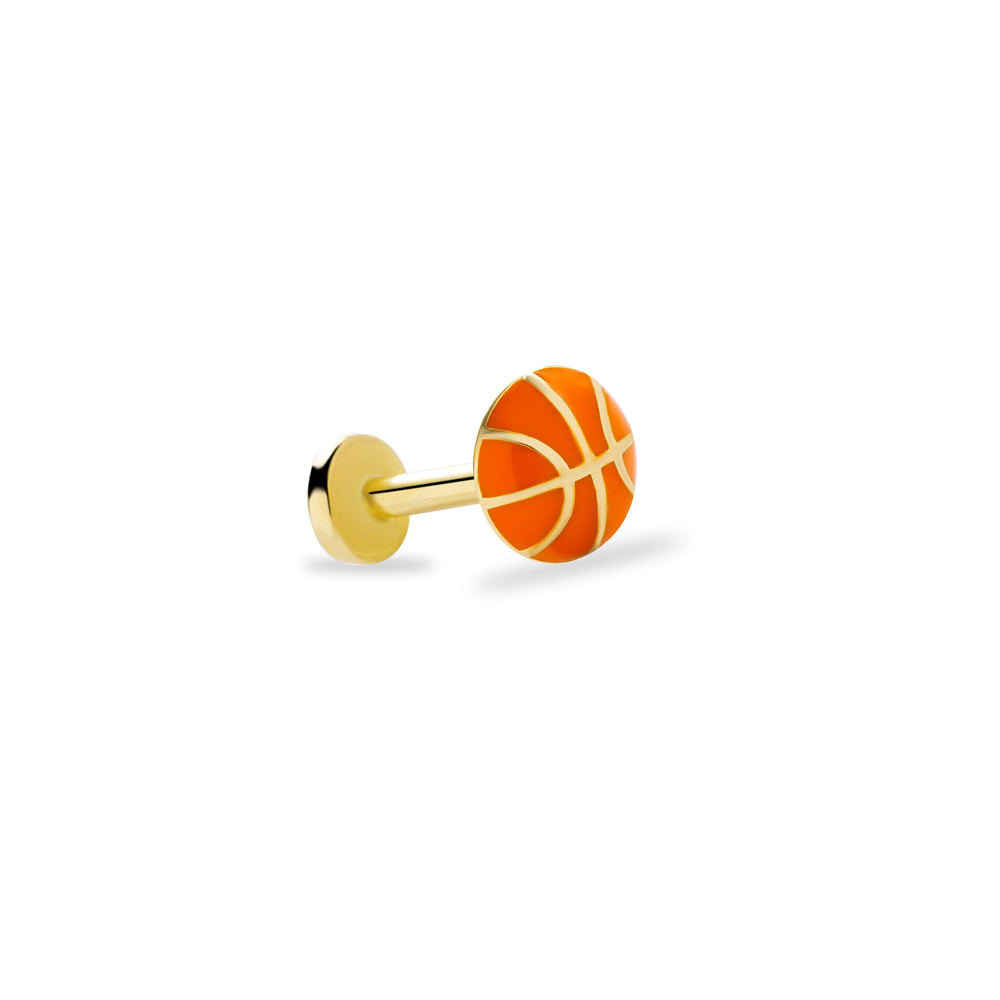 14k Gold Basket Ball Tragus