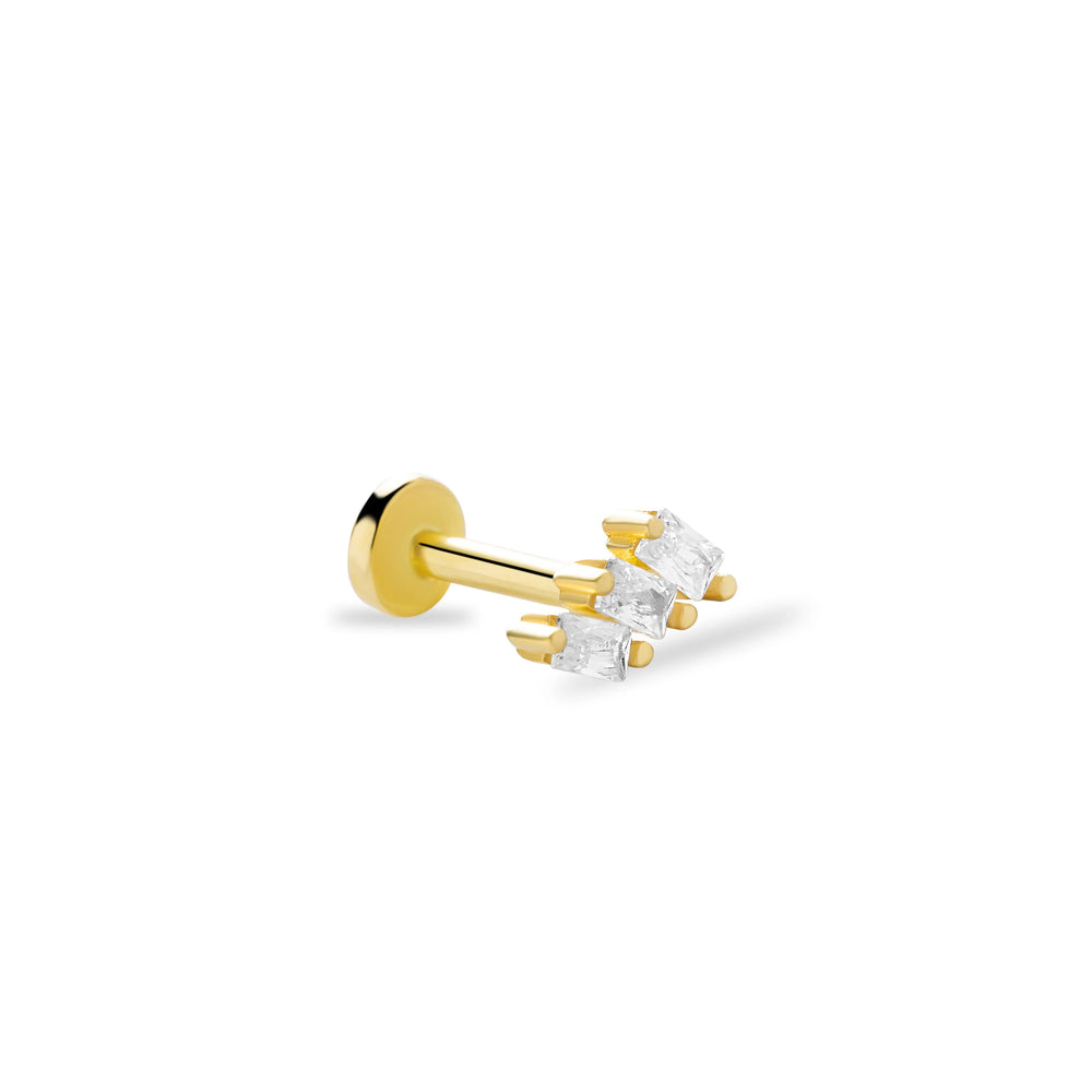 14k Gold Three X Tragus