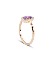 Pink Sapphire Diamond Design Ring