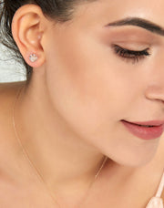 0.36 CT Baguette Diamond Earrings