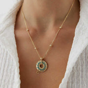 14k Gold Dorica Chain Zodiac Necklace - Solid 14k Gold Necklace