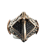 Men's Sword Ring in Sterling Silver