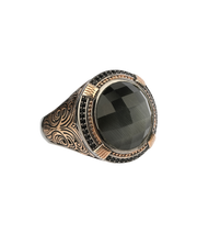 Men's Cat Eye Ring in Sterling Silver