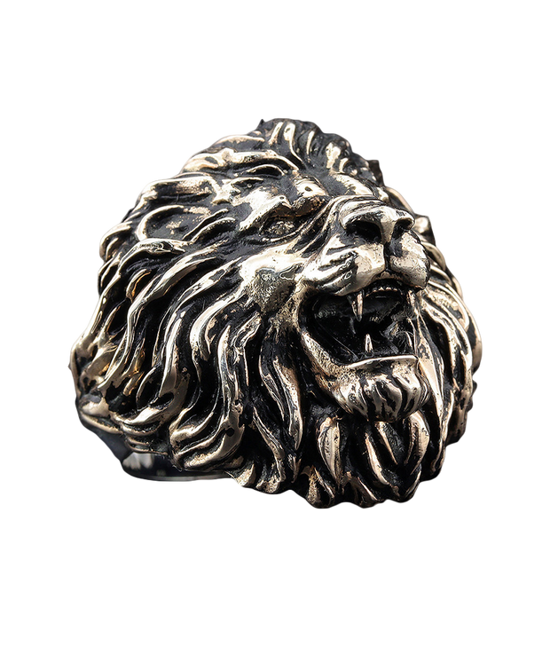 Men's Lion Ring in Sterling Silver