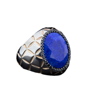 Men's Unique Diffusion Sapphire Ring