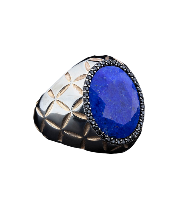 Men's Unique Diffusion Sapphire Ring