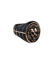 Men's Lion Ring in Sterling Silver