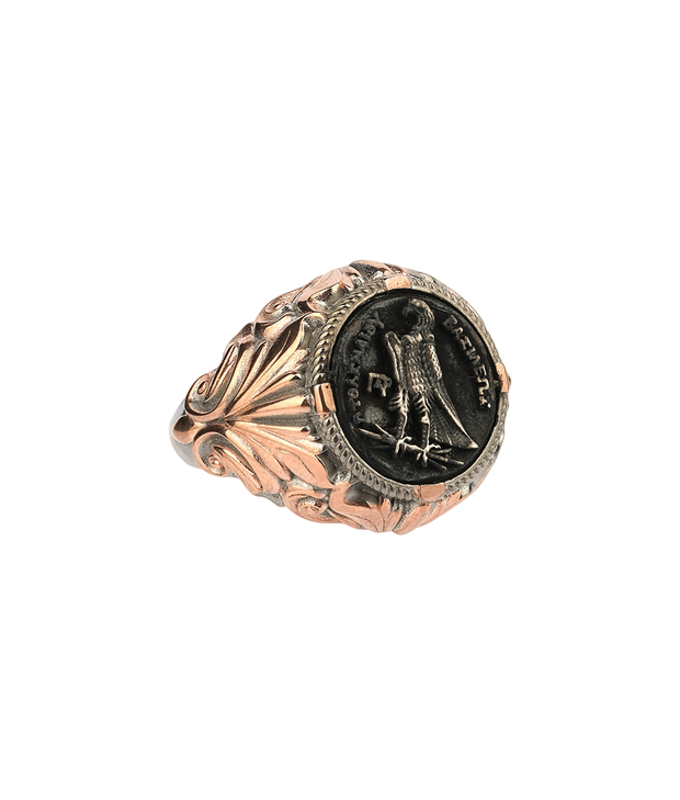 Men's Sterling Silver Ancient Egyptian Coin Ring