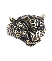 Men's Sterling Silver Tiger Ring