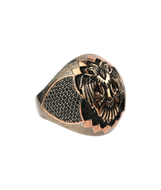 Men's Sterling Silver Double Head Eagle Ring