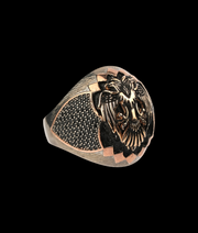 Men's Sterling Silver Double Head Eagle Ring