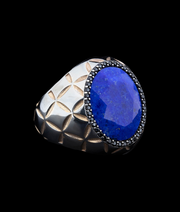 Men's Unique Diffusion Sapphire Ring