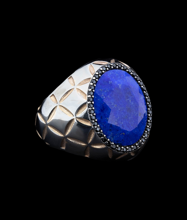 Men's Unique Diffusion Sapphire Ring