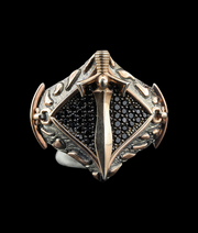 Men's Sword Ring in Sterling Silver