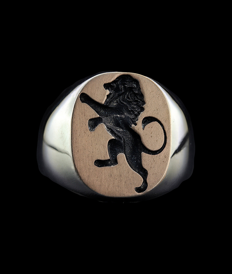 Lion Wax Seal Signet Ring