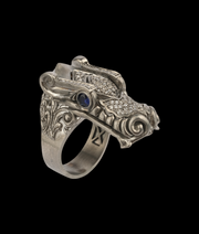 Men's Dragon Ring in Sterling Silver