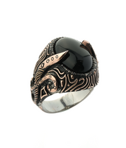 Men's Black Onyx Sterling Silver Ring