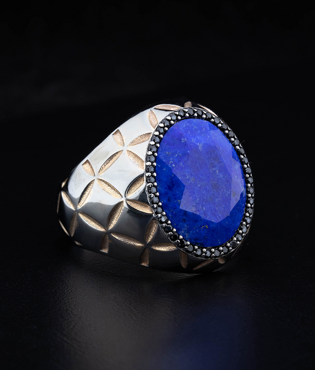 Men's Unique Diffusion Sapphire Ring