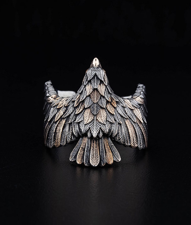 Men's Eagle Ring in Sterling Silver