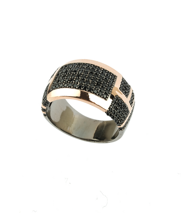 Men's Black Wedding Ring