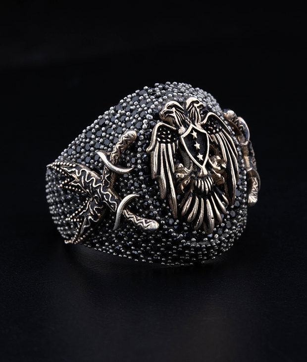 Men's Double Headed Eagle Ring