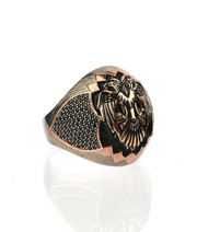 Men's Sterling Silver Double Head Eagle Ring