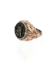 Men's Sterling Silver Ancient Egyptian Coin Ring