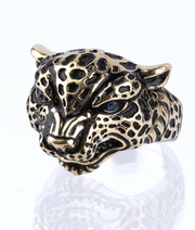 Men's Sterling Silver Tiger Ring