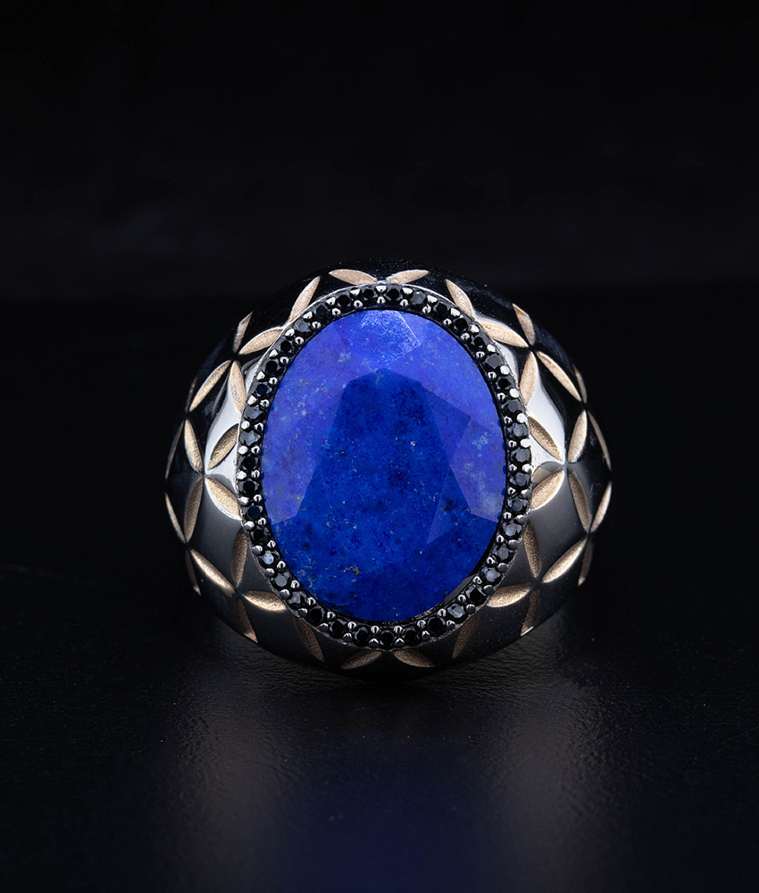 Men's Unique Diffusion Sapphire Ring