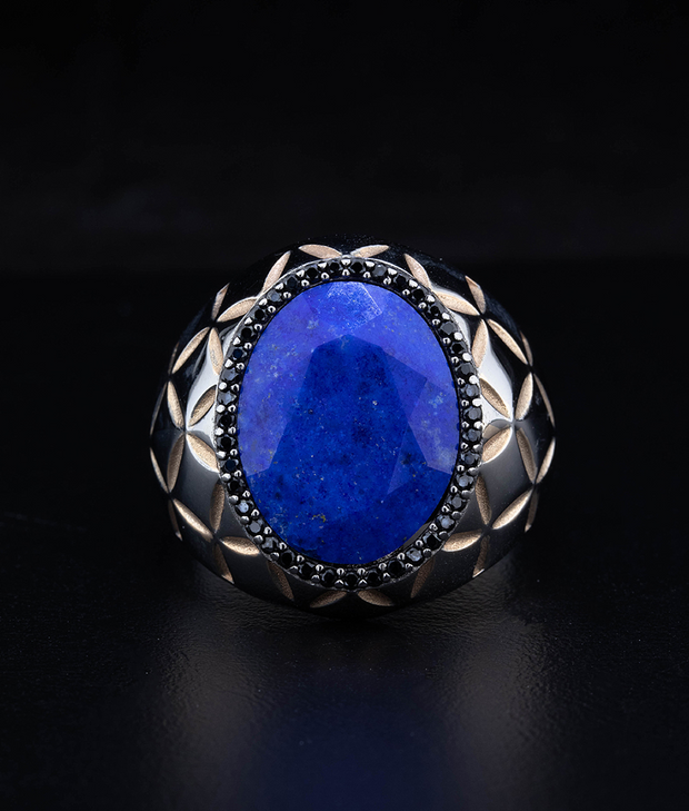 Men's Unique Diffusion Sapphire Ring