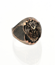 Men's Sterling Silver Double Head Eagle Ring